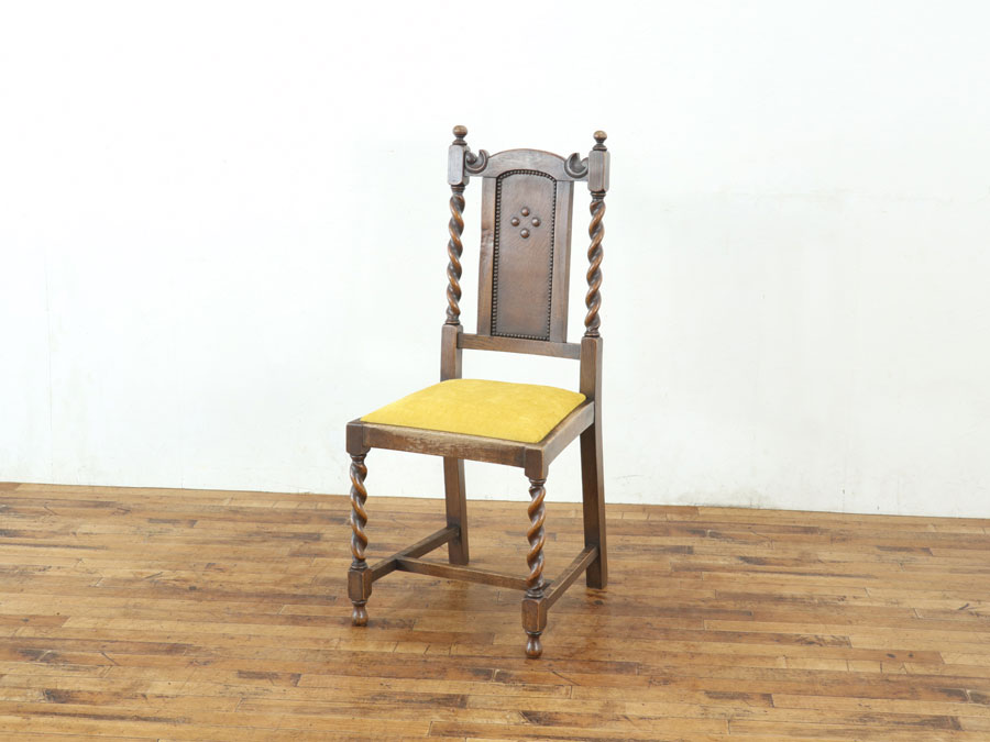 かわいいけど貫禄もある 張替済ダイニングチェア 80454在庫3脚