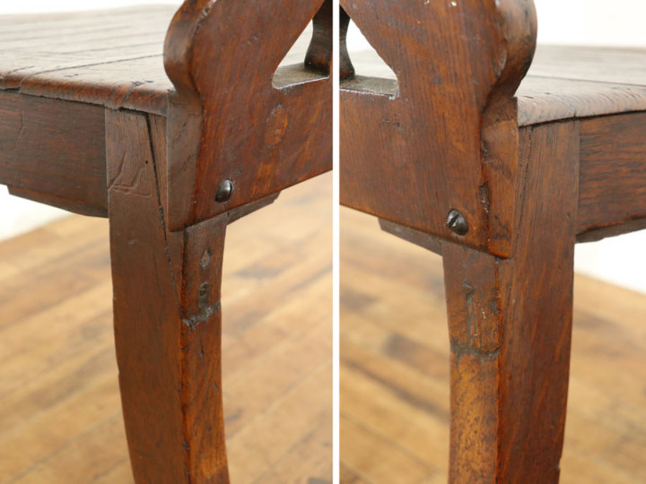 イギリス アンティーク 家具 ホールチェア 椅子 イス 木製 英国 4390e