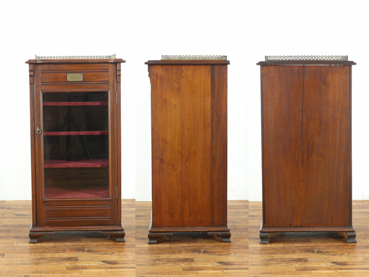 アンティーク キャビネット 185cm幅 1902年に・・・ ミュージックキャビネット 80482 アンティーク家具