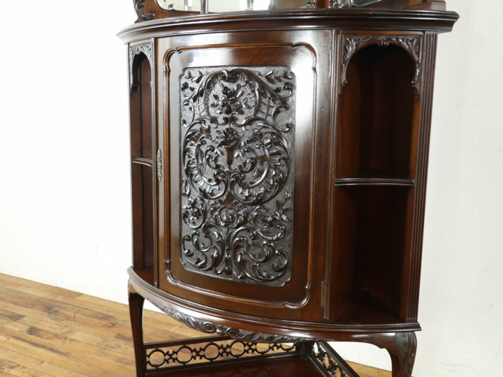 華麗な存在感 ビクトリアンコーナーキャビネット 80493 アンティーク