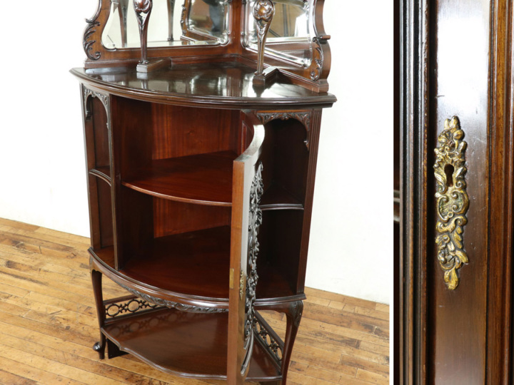 華麗な存在感 ビクトリアンコーナーキャビネット 80493 アンティーク