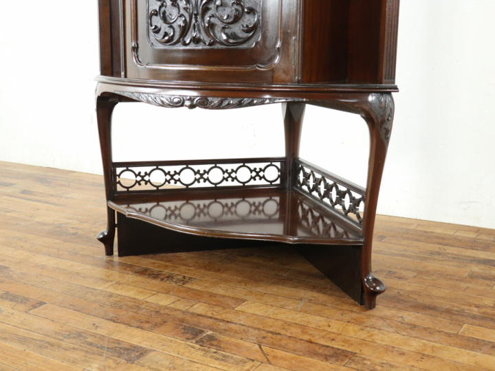 華麗な存在感 ビクトリアンコーナーキャビネット 80493 アンティーク