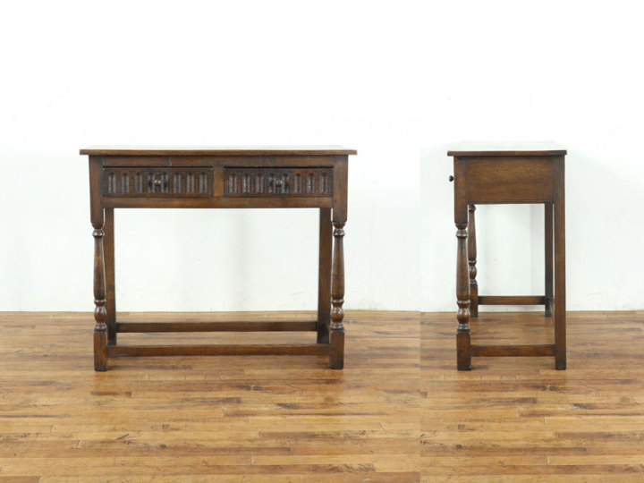 引き出し付き サイドテーブル 80496 アンティーク家具 ウェブサイト