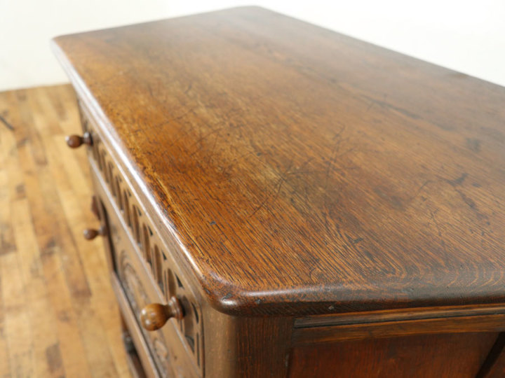 引き出し収納 扉収納付き サイドキャビネット 80500 アンティーク家具