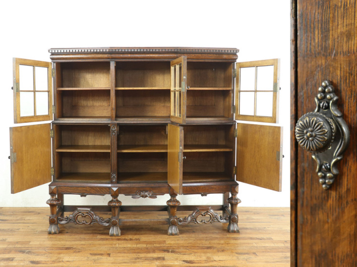 個性的だけど飽きのこないデザイン キャビネット 80513 アンティーク