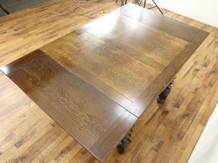 イギリスアンティーク ツイストレッグ ドローリーフテーブル 80524