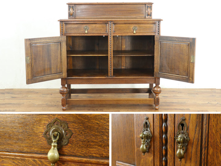 希少なサイズ サイドボード 80533 アンティーク家具 ウェブサイト商品