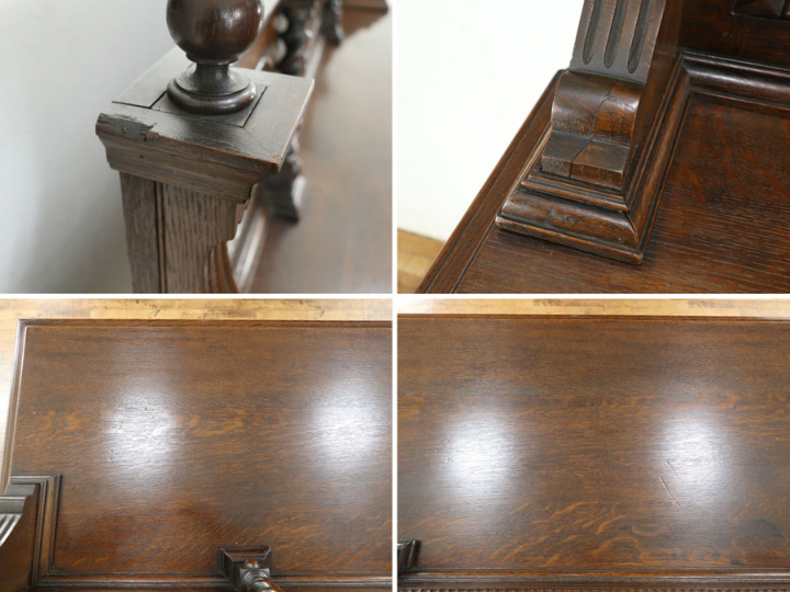 重厚な存在感 イギリスアンティーク サイドボード 80564 アンティーク