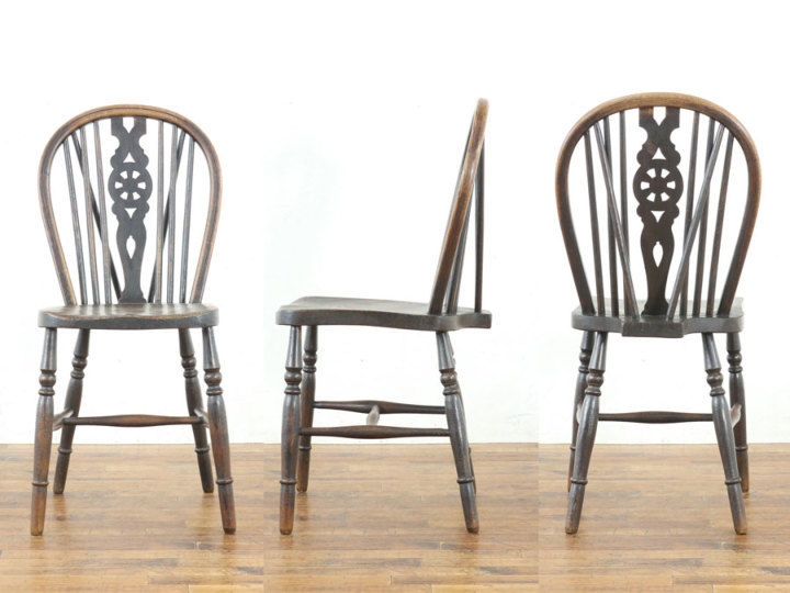 ホイールバックキッチンチェア 80568a アンティーク家具 ウェブサイト