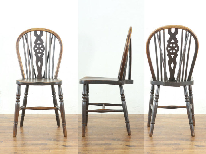 ホイールバックキッチンチェア 80568c アンティーク家具 ウェブサイト
