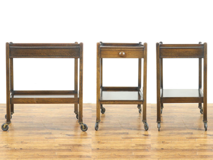 カトラリーも収納できます ワゴン 80576 アンティーク家具 ウェブ