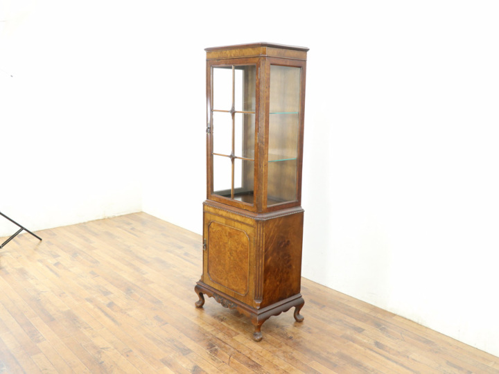 特徴的なサイズ 店舗什器にも ショーケース 80582 アンティーク家具