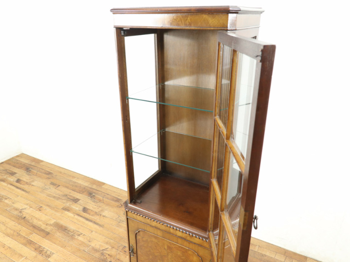 特徴的なサイズ 店舗什器にも ショーケース 80582 アンティーク家具
