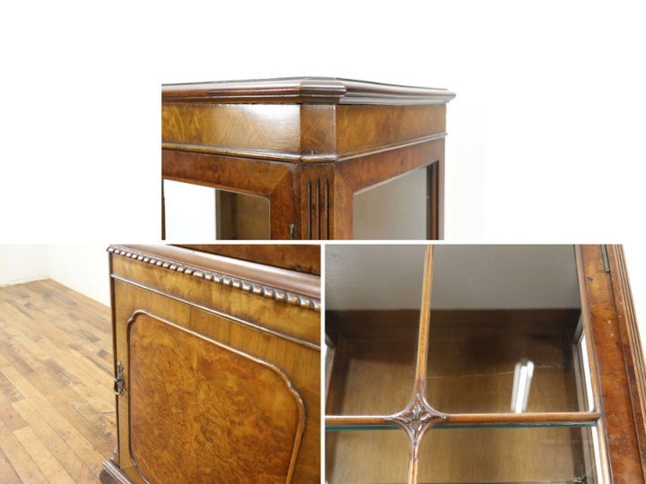 特徴的なサイズ 店舗什器にも ショーケース 80582 アンティーク家具