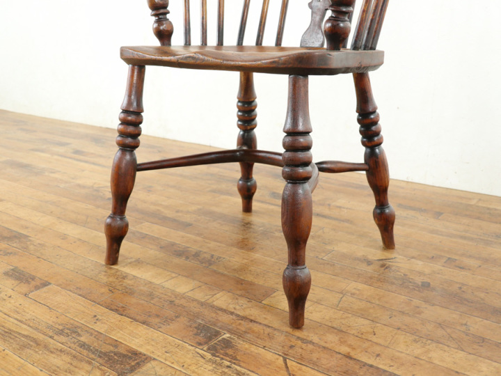 歴史を感じる ダブルボウバック ウィンザーチェア 80599 アンティーク