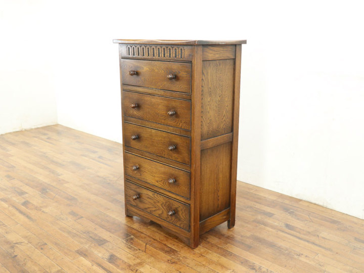 引き出したっぷり 英国チェスト 80602b アンティーク家具 チェスト