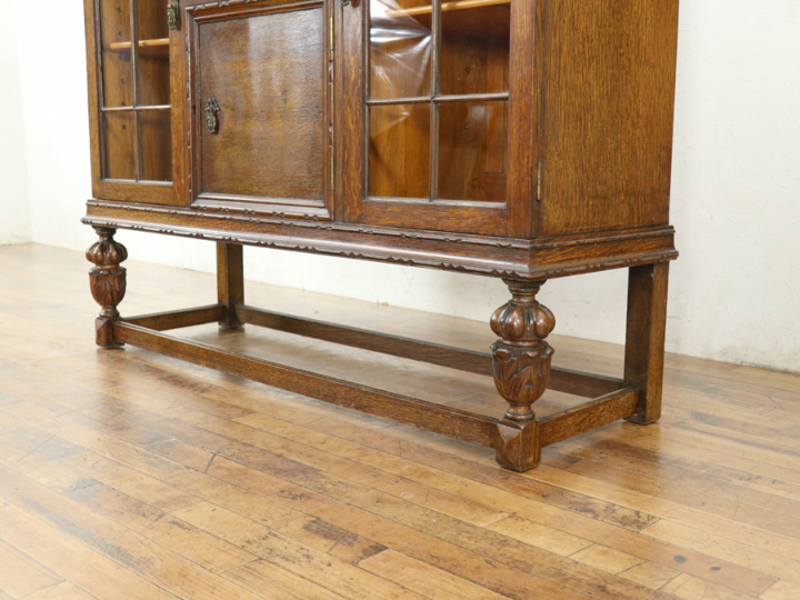 ブドウの彫刻にブルボーズレッグ サイドバイサイド 80619 アンティーク