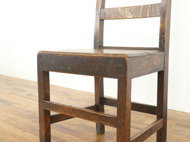 美しい虎斑と使用感 チェア 80628b在庫4脚 アンティーク家具 ウェブ