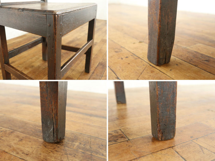 美しい虎斑と使用感 チェア 80628b在庫4脚 アンティーク家具 ウェブ