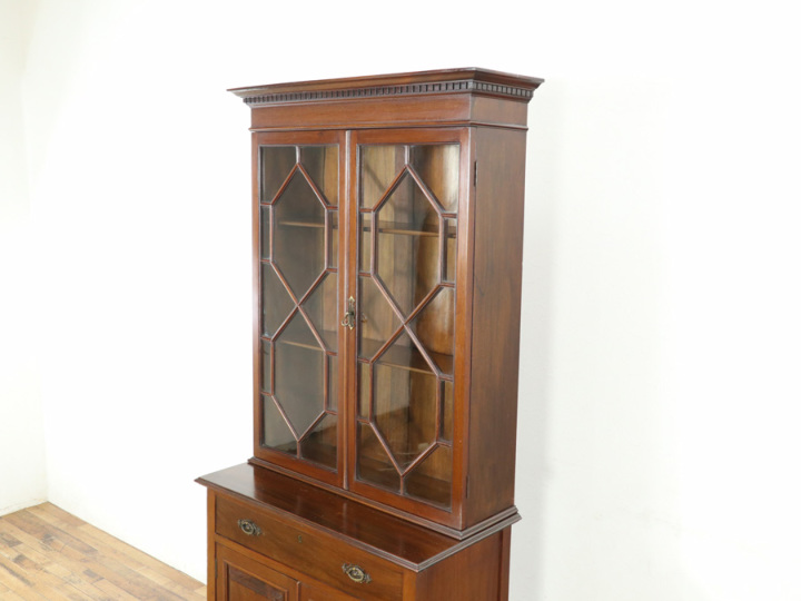 細身サイズも魅力 エドワーディアン キャビネット 80647 アンティーク