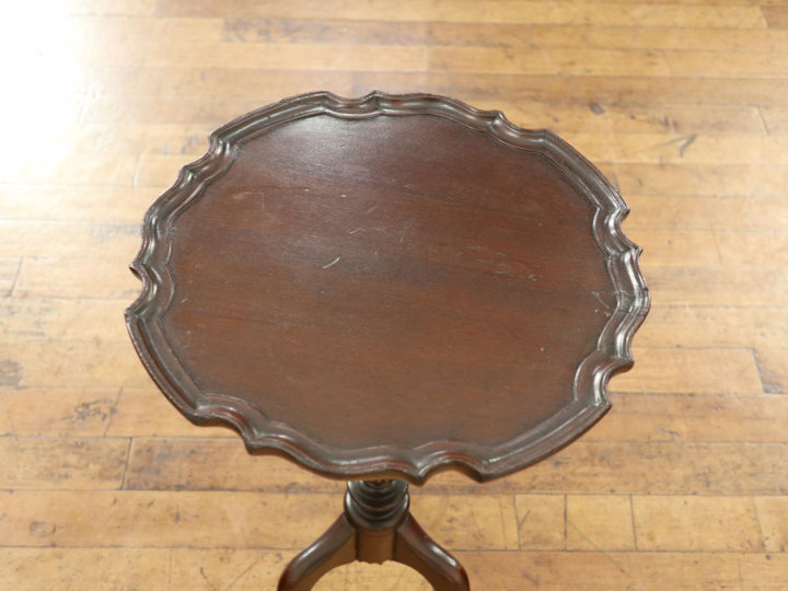 アンティーク 革張り サイドテーブル ワインテーブル アウトレットワインテーブル A58613 アンティーク家具 ウェブサイト